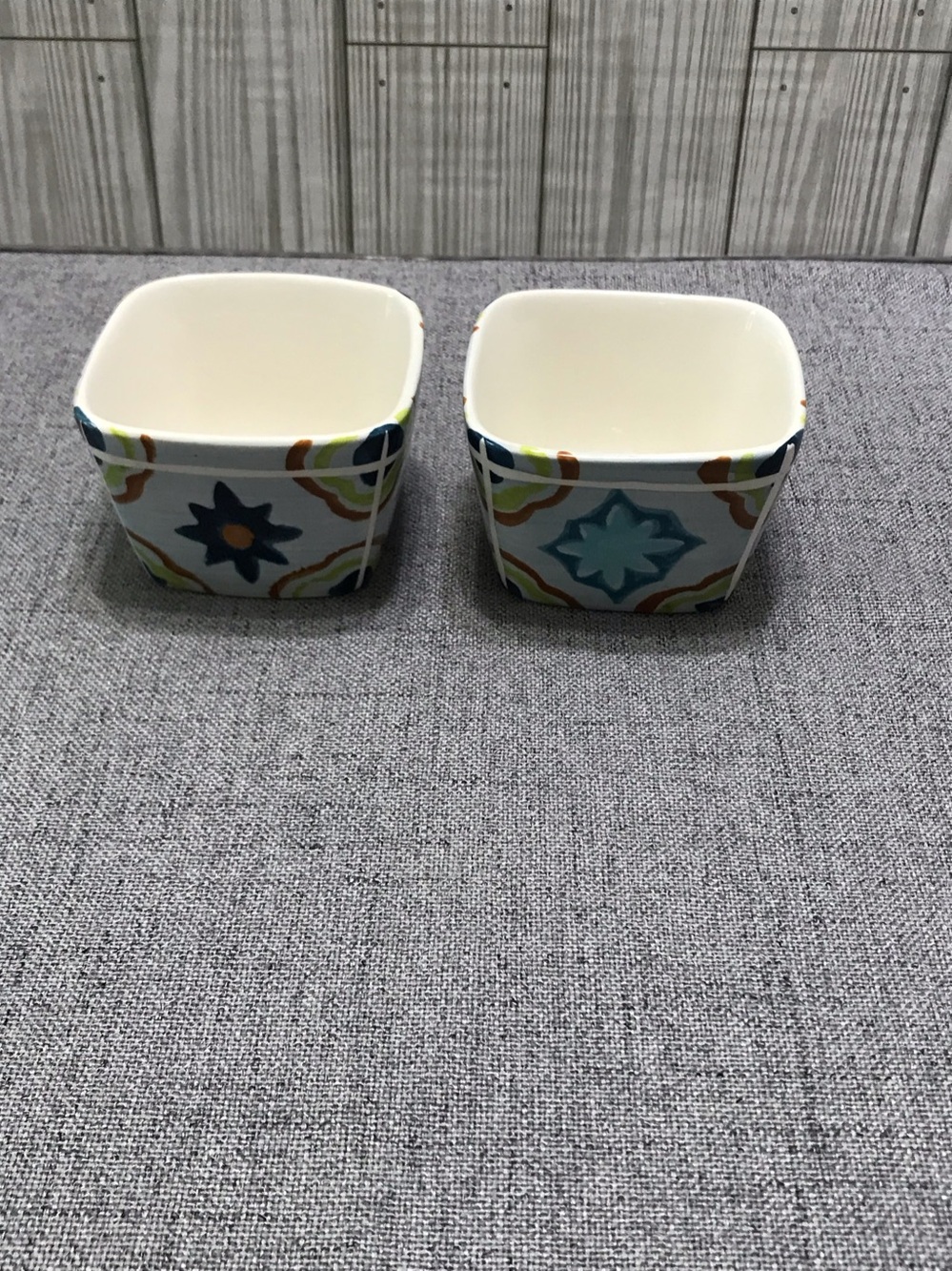 Set of 2 Crate and Barrel Ramikins